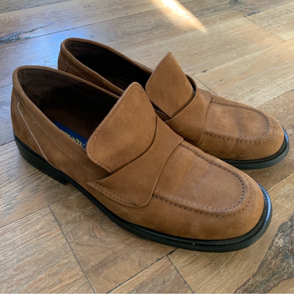 Aquiles Brown Suede Men’s Loafer Shoes Size EU 40